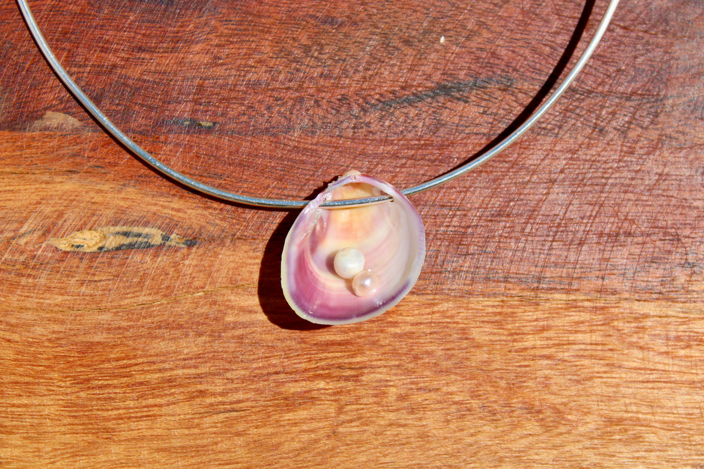 Sea shell wire choker 010