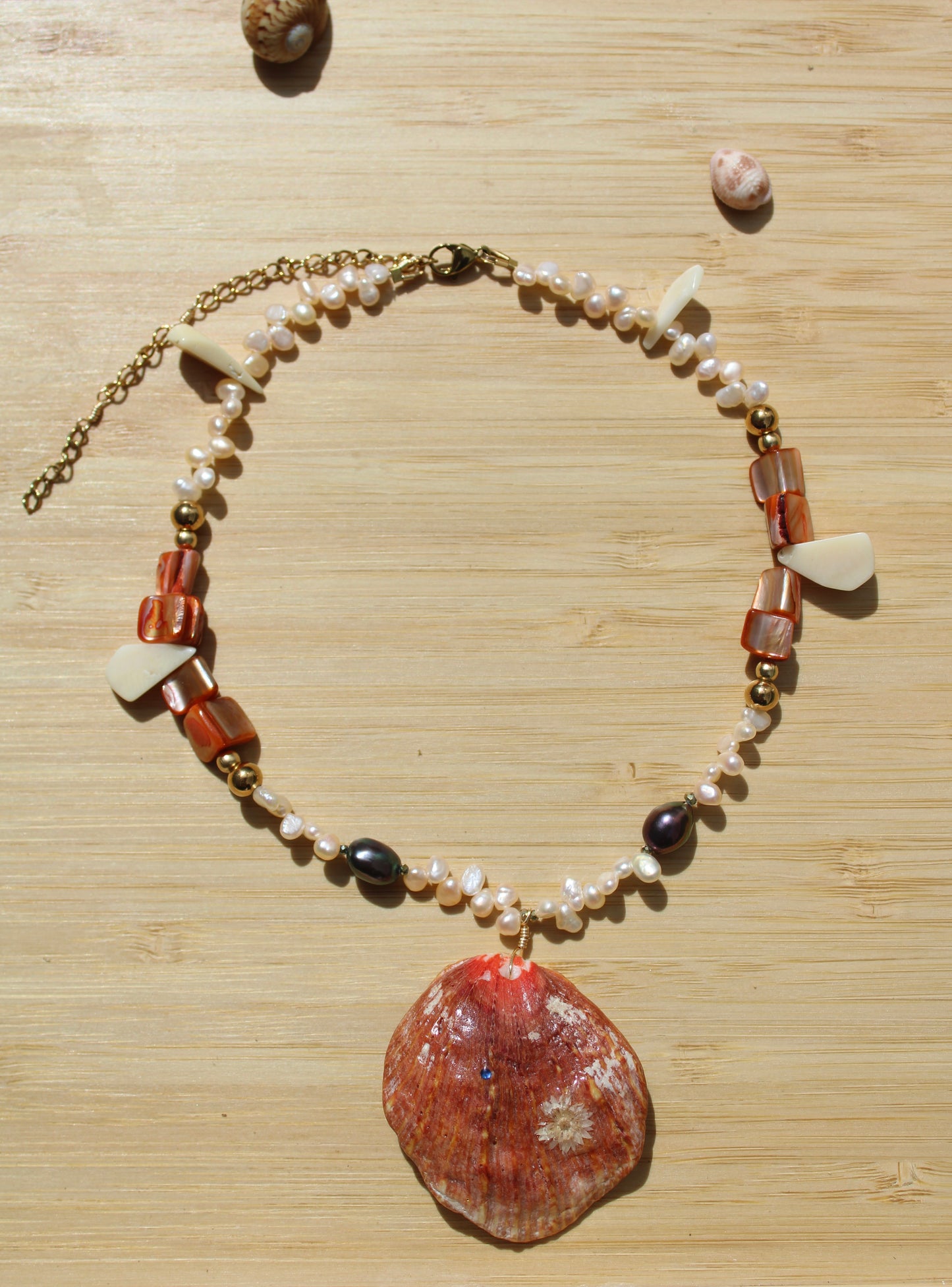 Sea shell necklace 011