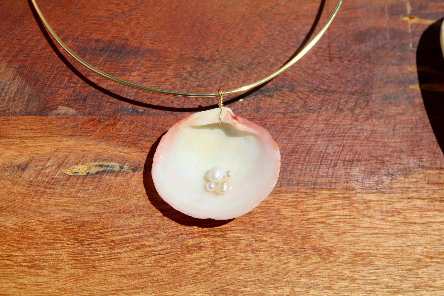 Sea shell wire choker 012