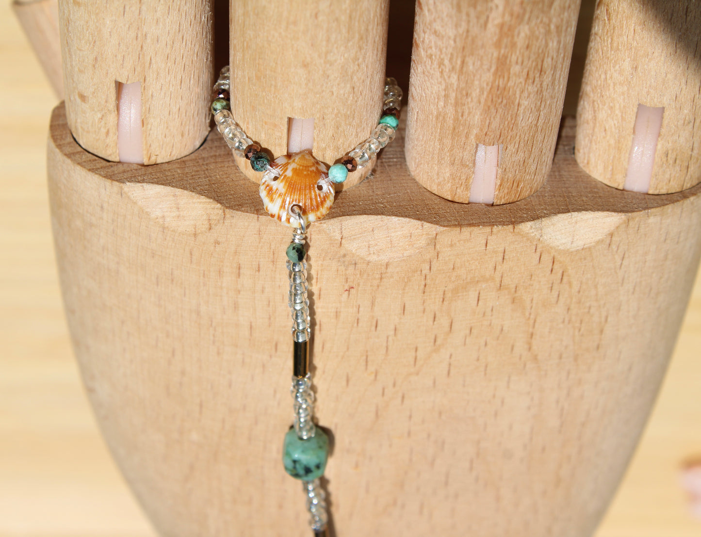 Sea beaded hand adornment