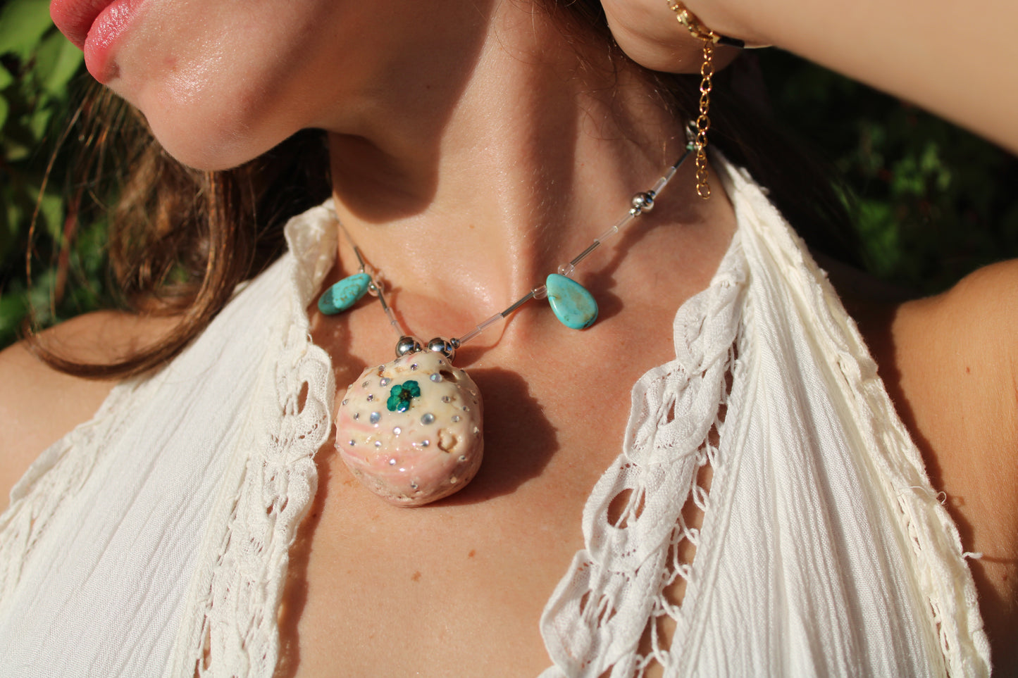 Sea shell necklace 015