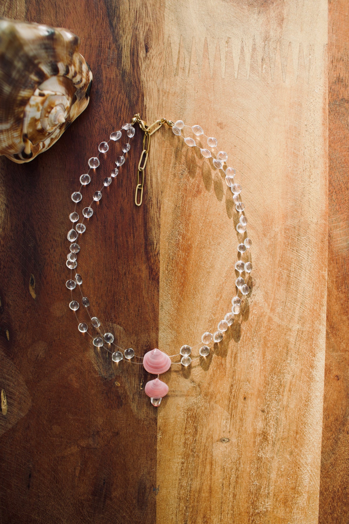 Sea shell drops Necklace