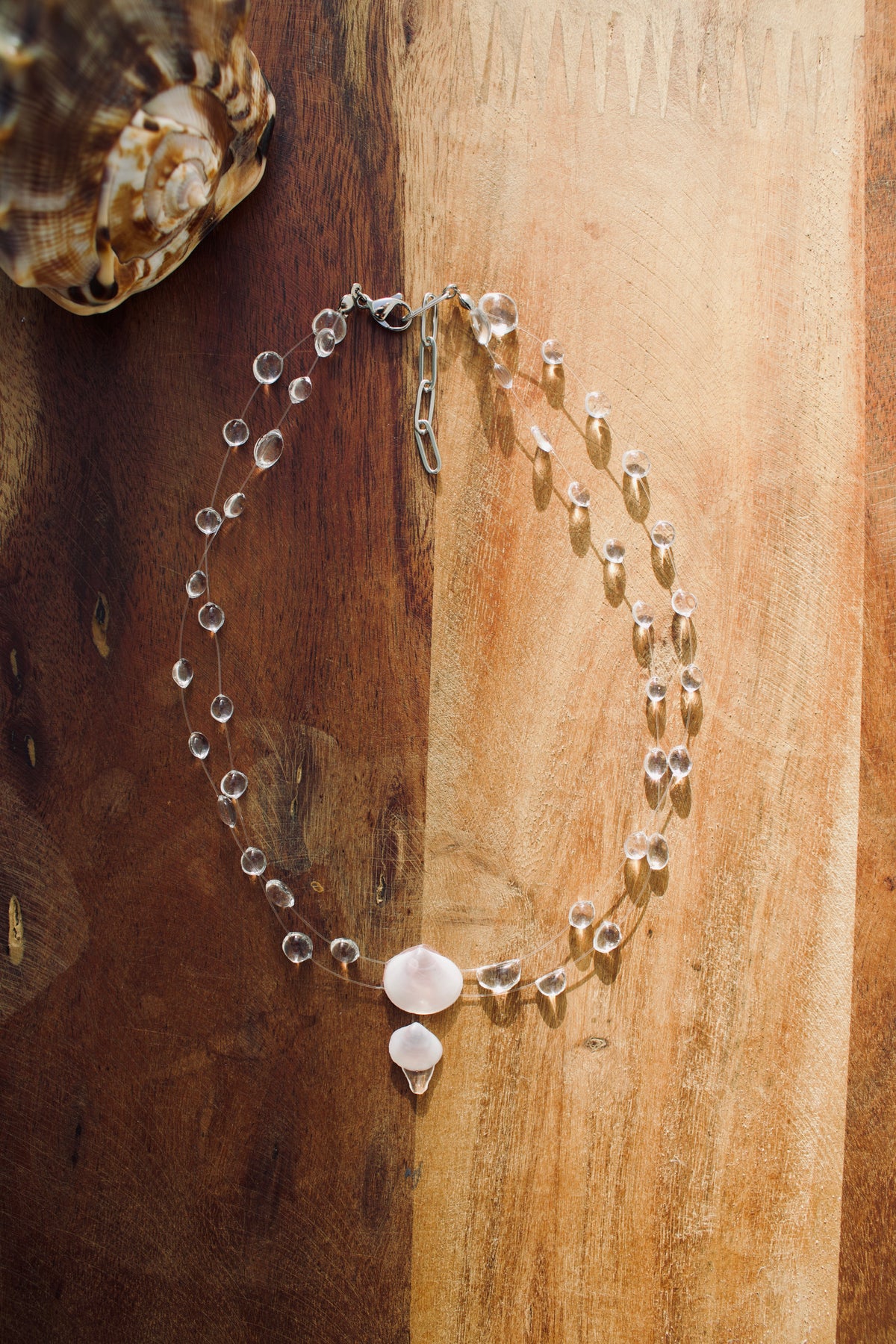 Sea shell drops Necklace