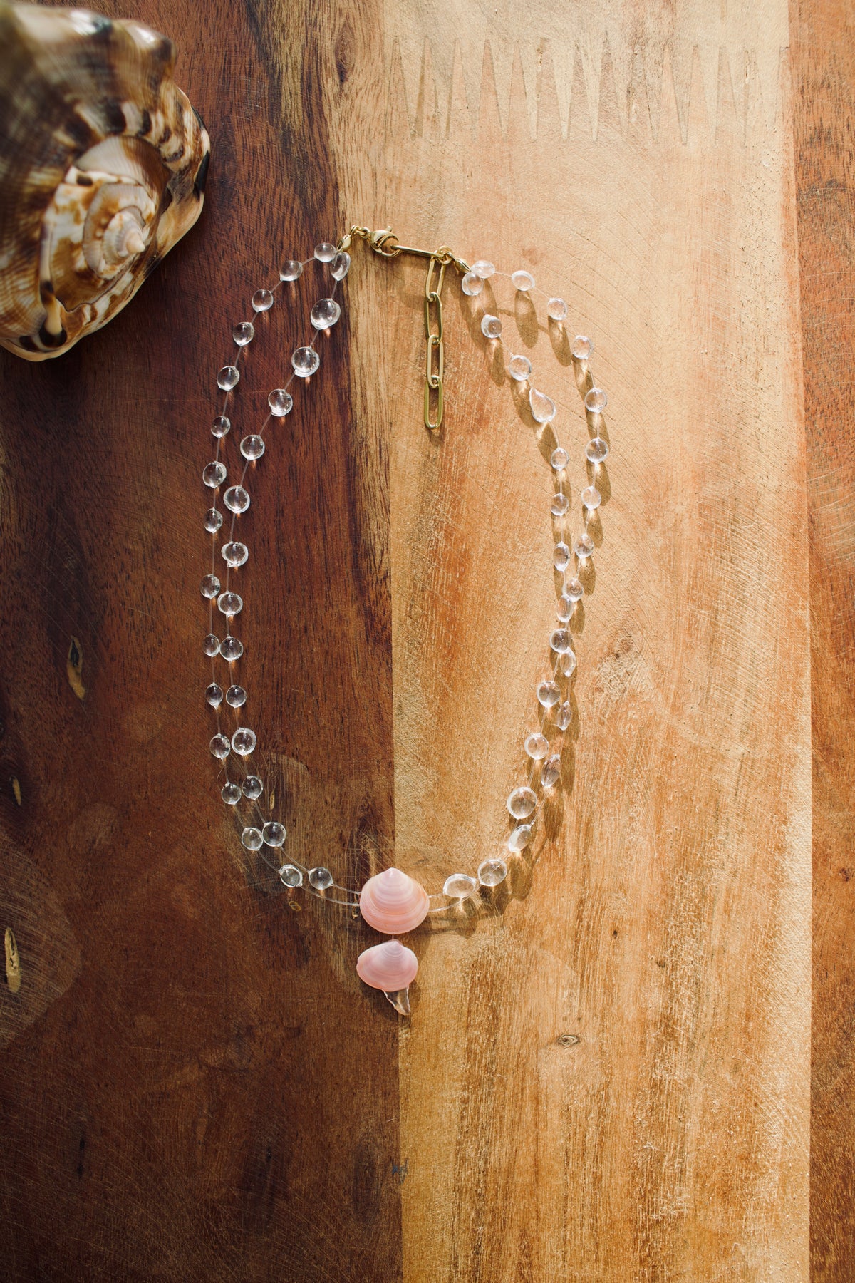 Sea shell drops Necklace