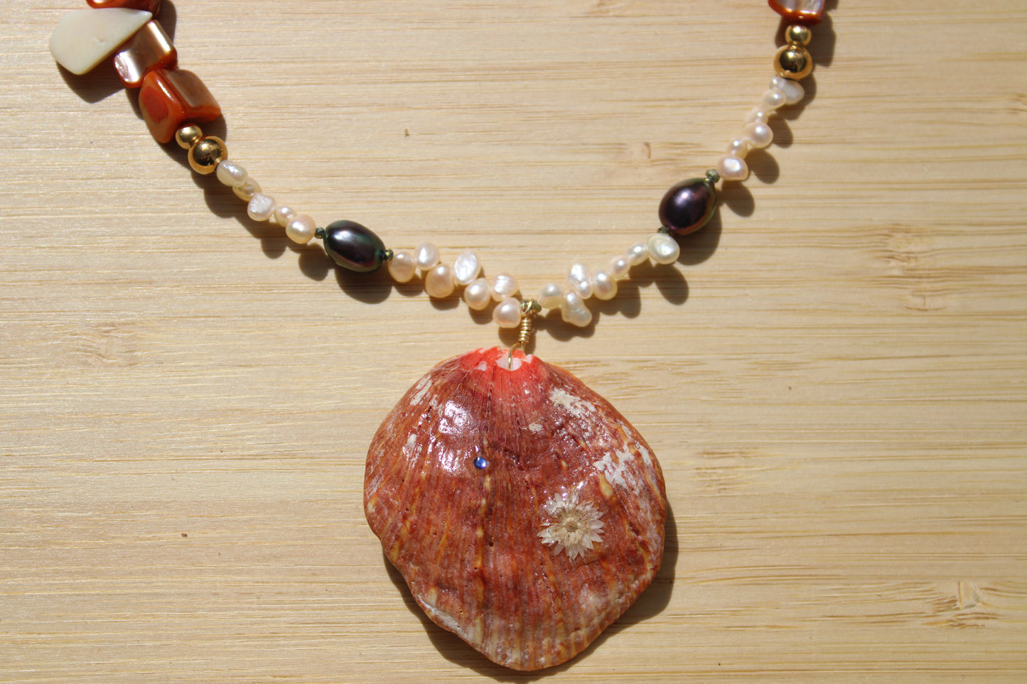 Sea shell necklace 011