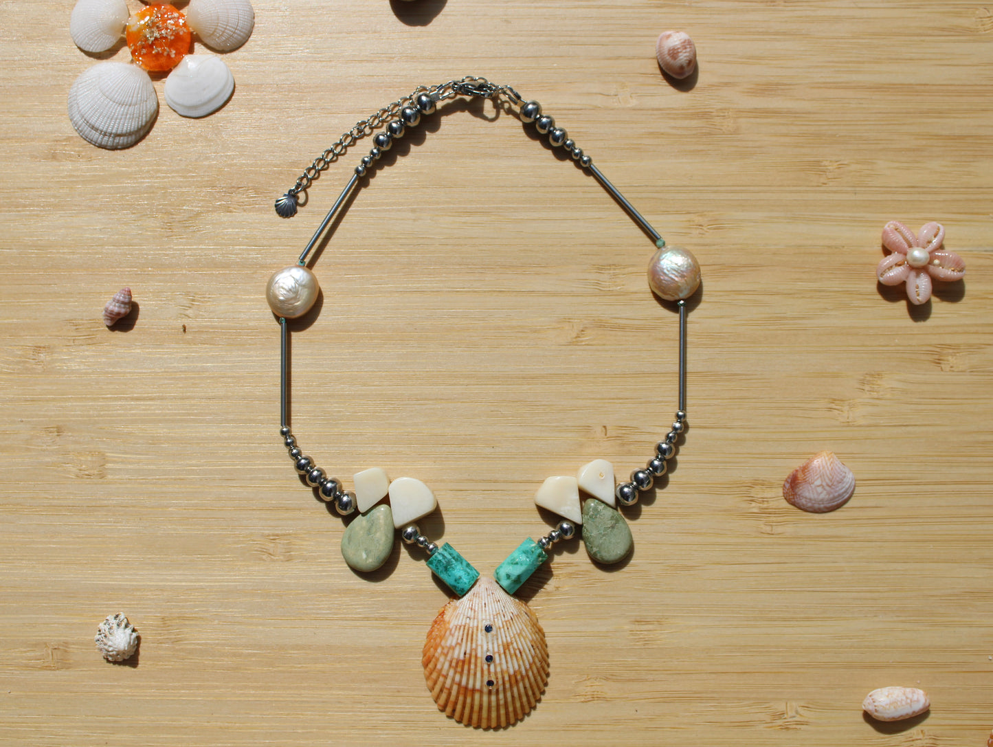 Sea shell necklace 007