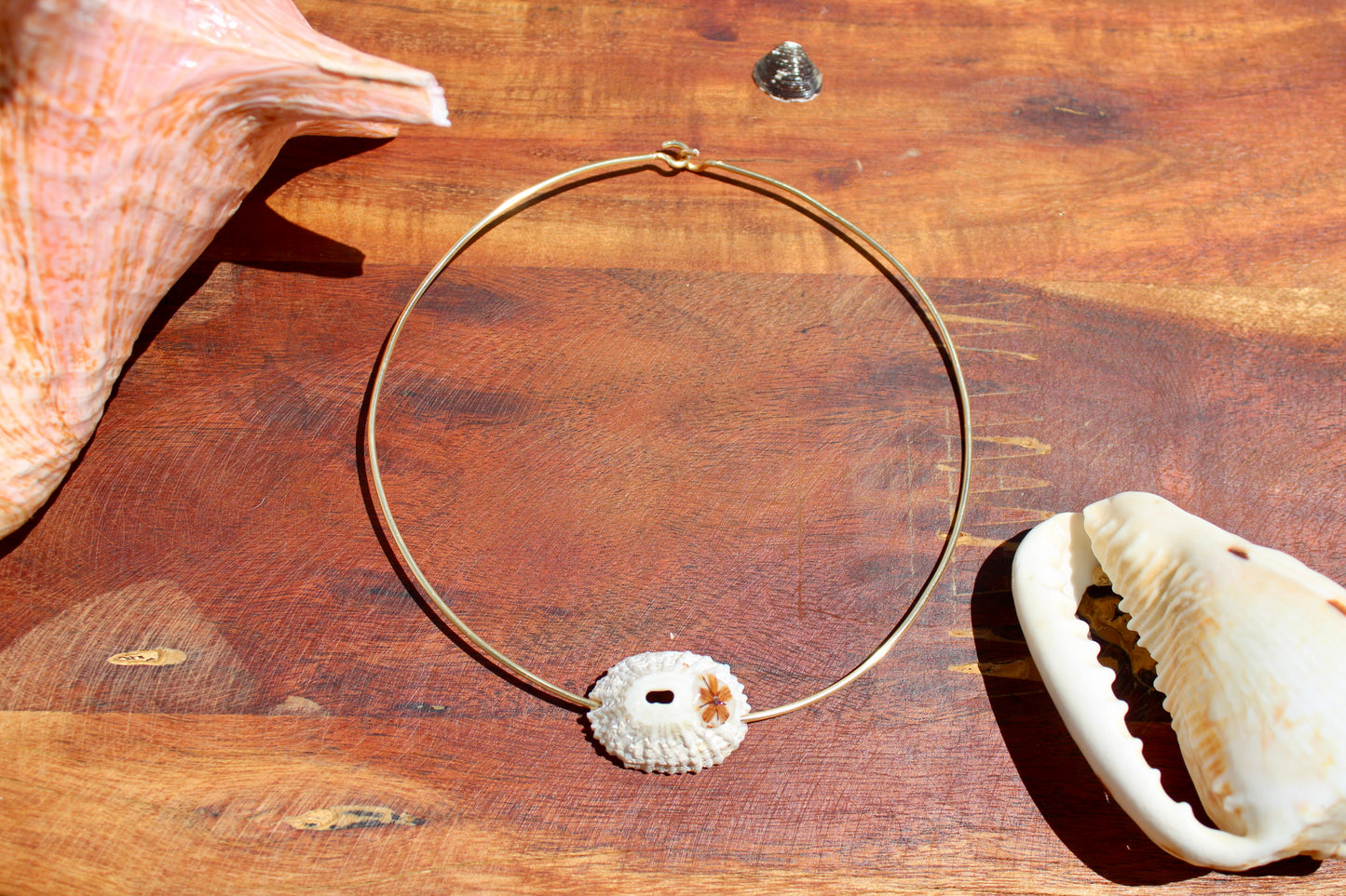 Sea shell wire choker 005