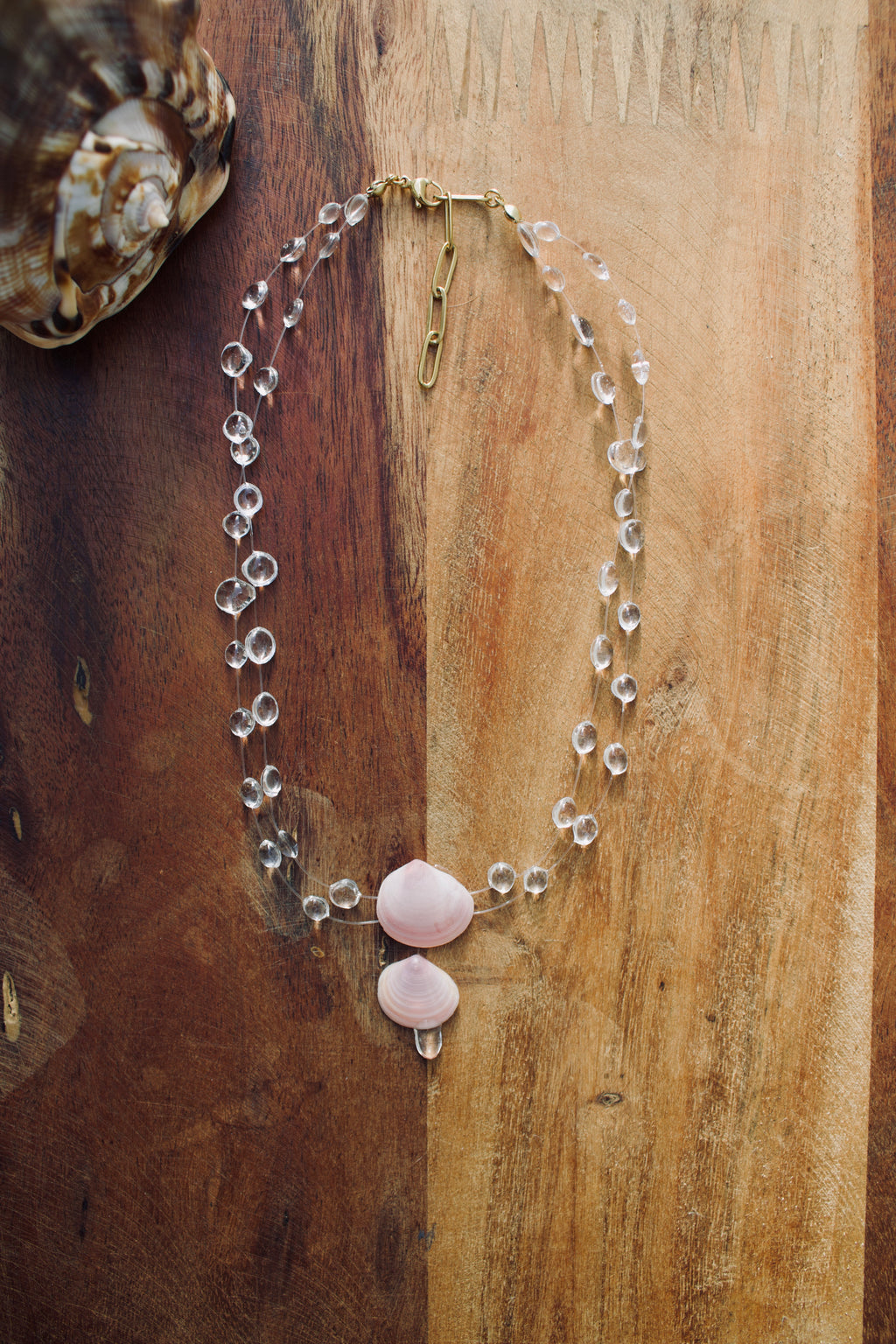 Sea shell drops Necklace