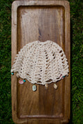Cream Mesh hat