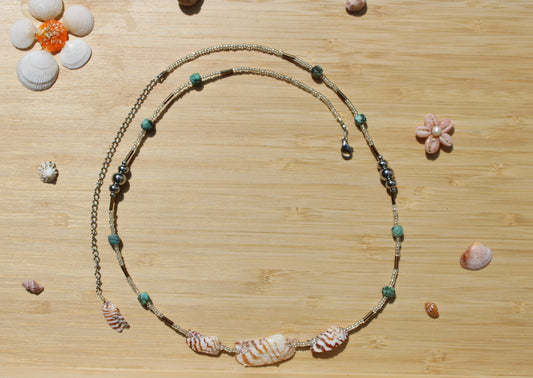 Sea shell body adornment 013