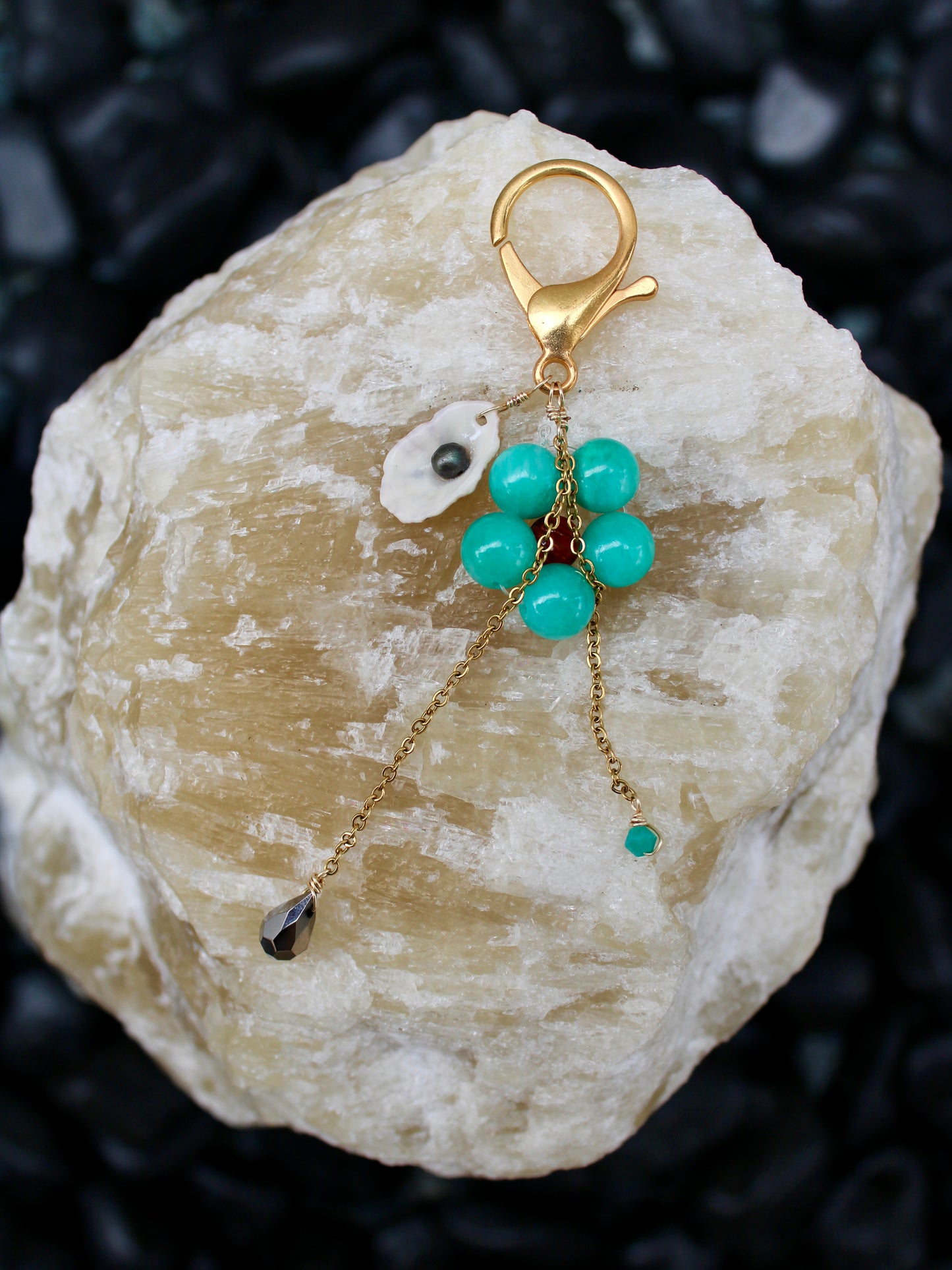 Sea beaded charm 006