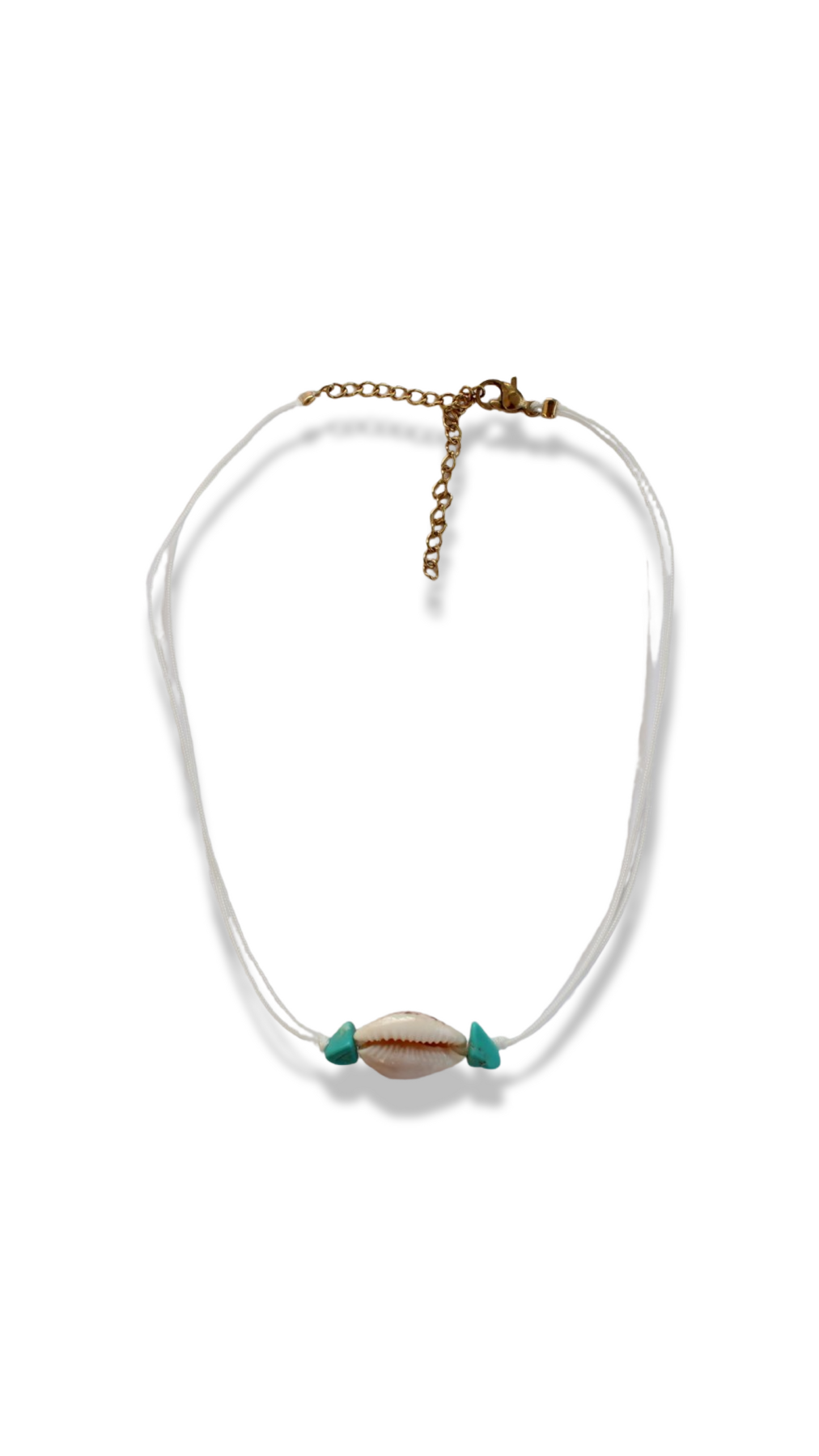 Turquoise Cowrie Necklace